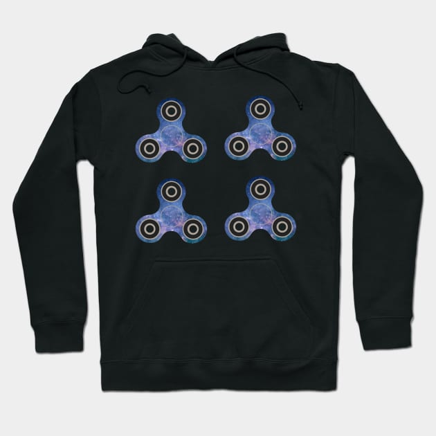 fidget spinner stickers galaxy Hoodie by B0red